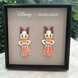 New Disney x BaubleBar | Daisy Duck Hula Girl Dangle Earrings | Post Back